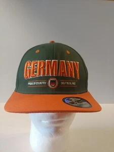 DOWN TOWN Germany "Pride Of Country" Green & Orange Snapback Cap Hat - Picture 1 of 14