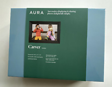 AURA CARVER Smart Digital Picture Frame (Gravel) AF900BLK