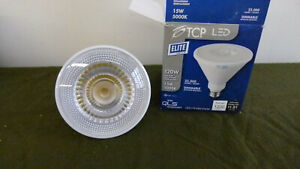 Lot of 2 - TCP LED Dimmable 5000K 15W Lamp (LED17P38D50KSP)