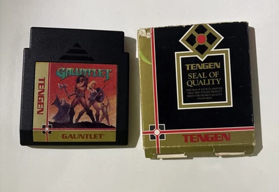 Gauntlet Nintendo NES, TENGEN, 1987) Authentic Cleaned Tested Working - Image 1 of 4