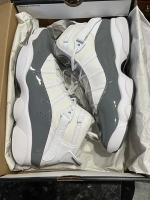 Nike Air Jordan 6 Rings 'White Cool Grey' Basketball Shoes 322992-121 Men's 11 - Image 1 of 4