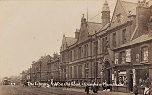 EWS Vintage Postcard, Library & Billiard Rooms, Openshaw, Manchester - Picture 1 of 1