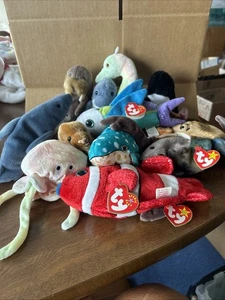 Menge 12 Ty sortiert 8" Beanie Babys Meerwasserbewohner Propeller & mehr... - Bild 1 von 4