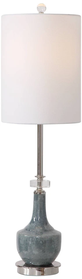 Uttermost Piers 33 1/2" HIgh斑驳蓝色陶瓷自助餐台灯 — 第 1/1 张图片