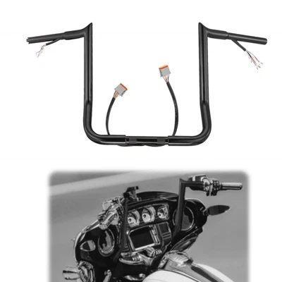 14 inch Rise Prewired Handlebar for 96-06 Harley Electra Glide Ultra Limited  - Изображение 1 из 4