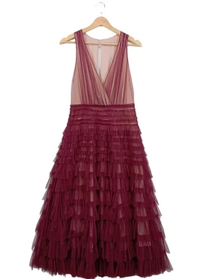 TWINSET MILANO Robe de soirée Dames Robe T EU 34 violet-rosé élégant - Photo 1/4