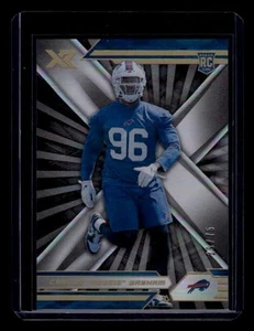 Xr Football 2021 Carlos "Boogie" Basham #146 RC, SN blanco/75 Buffalo Bills - Imagen 1 de 2