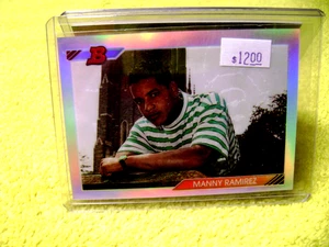 1992 Bowman Chrome Manny Ramirez #532 Reprint Refractor MINT NICE CARD! - Picture 1 of 4