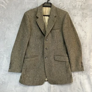 Aquascutum Tweed Sportjacke Fischgrät Braun Herren 38 Regular - Bild 1 von 7