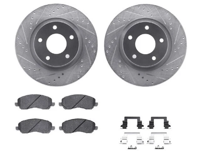 Kit de pastillas de freno delanteras y rotor para Dodge Avenger GY269YV 2010-2011 Foto 1 de 1
