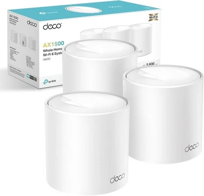TP-Link Deco X10 (3-Pack) AX1500Mbps Whole Home Mesh WiFi 6 System, 3 Pack  - Image 1 of 4