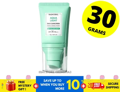 SKINTIFIC Aqua Light Daily Sunscreen Tinted Sunscreen SPF 35 PA+++ 30g - Image 1 of 4