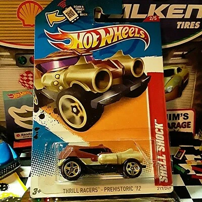 2012 Hot Wheels Thrill Racers - Prehistoric ‘12 Shell Shock #217  #2 of 5 - Image 1 of 4