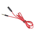 Stereo Audio Cable Red Stereo Male To Female Connectors Smatrphones Tablets