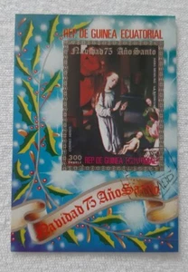Äquatorialguinea 1975 - Weihnachten Religion Mi Block 196 - Memling - Gestempelt - Bild 1 von 2