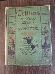 Colliers World Atlas and Gazetteer 1941 Maps World War 2 WW2 History - Picture 1 of 7