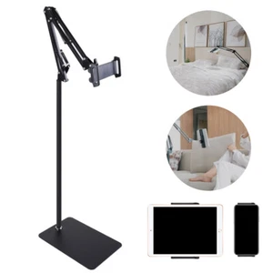 Tablet Floor Stand Holder 360° Swivel Adjustable Foldable Arm for Ipad Iphone - Photo 1 sur 11
