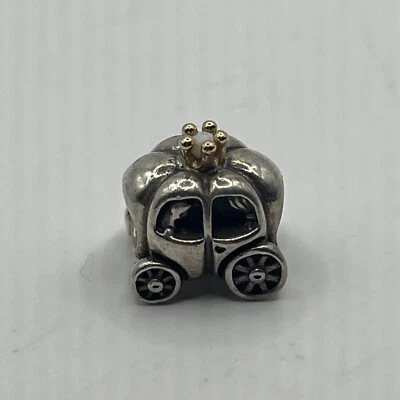 PANDORA RETIRED ROYAL CARRIAGE W/ PEARL CHARM STERLING SILVER 925 ALE #13 - Image 1 of 3