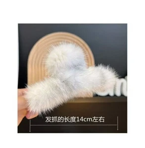 New ladies mink hairpin fashion all-match temperament sweet hairpin accessories - Picture 1 of 8