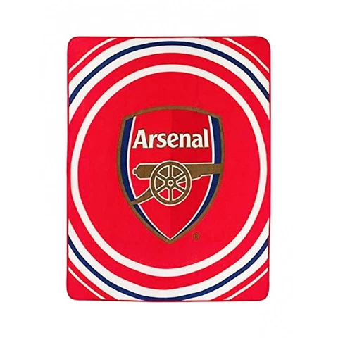 Arsenal FC "Pulse" Design Fleece Blanket 50 inches x 60 inches Official Licensed Cover