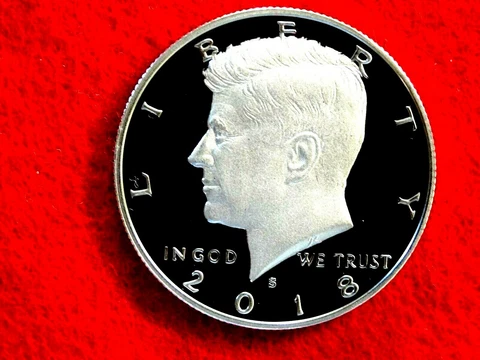 2018 S  KENNEDY  PROOF  CLAD HALF DOLLAR  ITEM #24R Cover