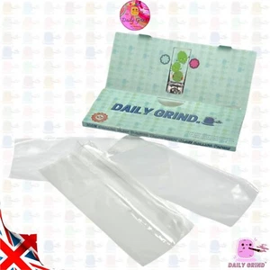 Daily Grind King Size 'Glass' Rolling Papers Slim Tobacco Natural Cute Skins - Picture 1 of 10