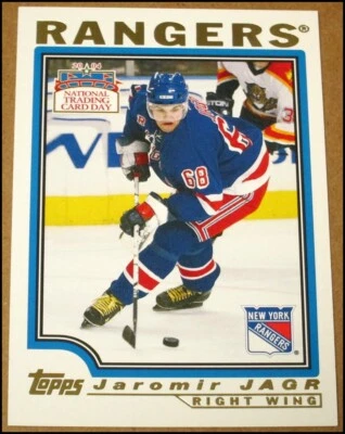 2004 Topps National Trading Card Day Jaromir Jagr Card #12 New York Rangers NRMT - Image 1 of 3
