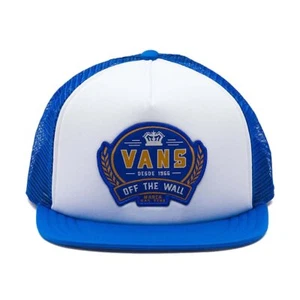 Gorra de camionero Vans para hombre Cold One azul blanco malla ajustable Snapback - Imagen 1 de 3