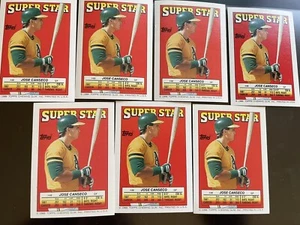 Vintage 80s Topps Stickercard 48 Jose Canseco Oakland Athletics MLB Baseball - Picture 1 of 2