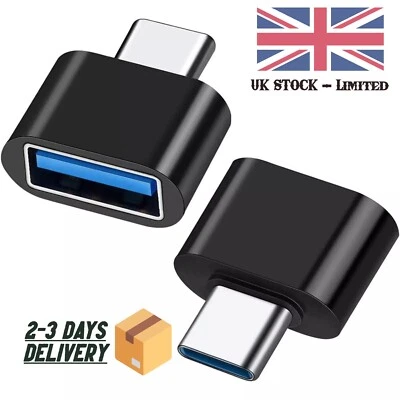 Type C to USB Adapter 3.0 USB-C 3.1 Male OTG A Female Data Converter Connectors - Image 1 of 4