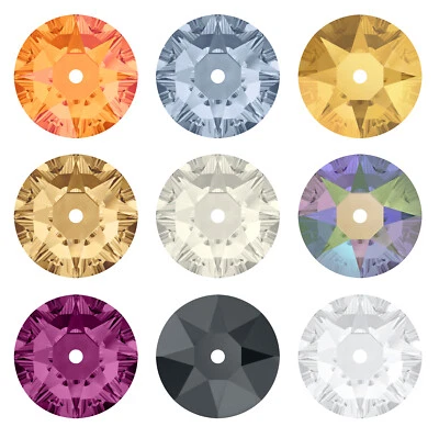 Superior PRIMERO 3188 Lochrose Round Sew-On Stones Crystals One Hole - Image 1 of 2