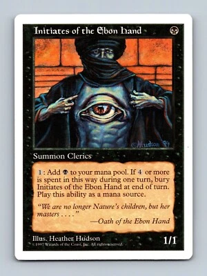Magic The Gathering MTG - Initiates of the Ebon Hand - 5th Edition 1997 - Image 1 of 2