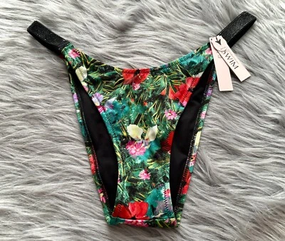 Victoria's Secret Tropical Shine Strap High Leg Brazilian Swim Bikini Bottom XL - Image 1 of 2