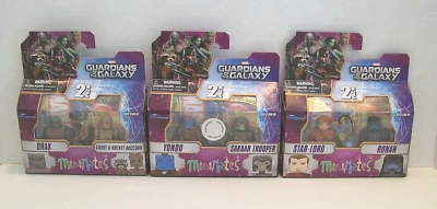 Marvel Minimates GUARDIANES of the GALAXY ROCKET GROOT DRAX STAR LORD YONDU TRU Foto 1 de 4