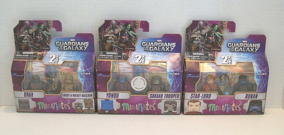 Marvel Minimates GALAXY ROCKET GROOT DRAX STAR Lord YONDU TRU — 第 1/4 张图片