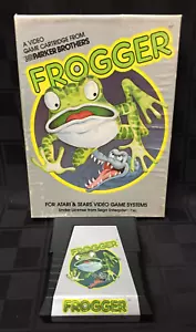 BOX & GAME Frogger ATARI 2600 Cartridge CASE Sears ARCADE CLASSIC Cart NO MANUAL - Picture 1 of 9