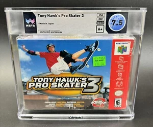 2002 Nintendo 64 N64 TONY HAWK'S PRO SKATER 3 Factory SEALED WATA 7.5 A+ Graded - Picture 1 of 3
