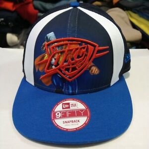 OKC Oklahoma City Thunder Thor Marvel NBA Hat Cap ~ Size S/M Snapback Marvel