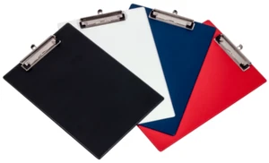 A4 Clipboard Clip Board File Writing Pad Office Holder Hardback BLUE BLACK RED - Picture 1 of 1