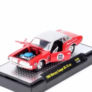 1/64 Scale 1968 Mercury Cougar XR-7G #68 Car Diecast Model Toy Red 302 S103 - Picture 1 of 9