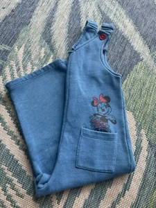 Disney Jr blue fleece romper front pockets 3T Mickey Mouse/minnie mouse applique - Picture 1 of 8