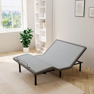 Adjustable Bed Frame Smart Bed King - Electric Upholstered Bed Base with Massage - Picture 1 of 7