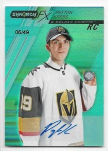 20/21 UPPER DECK SYNERGY FX ROOKIES GREEN AUTOGRAPH #FXRPK Peyton Krebs #6/49 - Picture 1 of 1