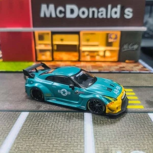 MC 1:64 Green LB GTR R35 35GT-RR Racing Sports Model Diecast Metal Car - Picture 1 of 7
