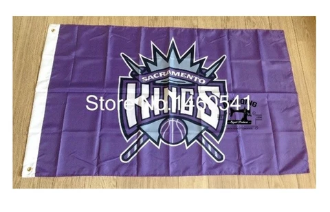 Sacramento Kings Flag Banner 2x3,3x5,4x6ft Polyester Basketball Champions 010 Cover