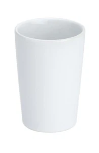 White Ceramic Cone Cup - Toothbrush Holder for Toothbrush and... - Picture 1 of 4