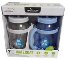 Reduce Waterday 80oz All Day Hydration Mug W/ Tracks & Straw 2 Pack