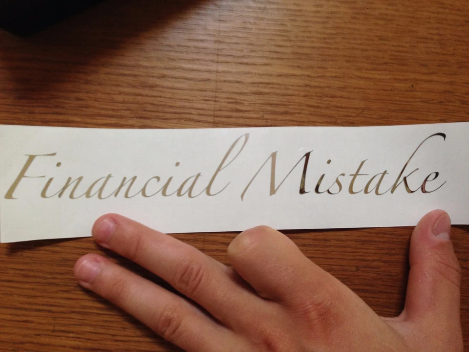Financial Mistake Sticker - Imagem 1 de 1