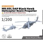 Yao's Studio 1/200 Model USAF MH-60L DAP Black Hawk Helicopter Metal Propeller