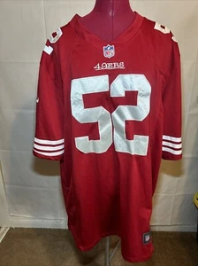 San Francisco 49ersPatrick Willis Throwback Jersey Official On Field Nike Men XL - Picture 1 of 14